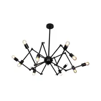 Lustra Atom Negru 12xE27 40W