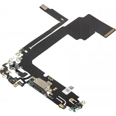 Banda cu Conector Incarcare - Microfon Apple iPhone 15 Pro Max, Negru