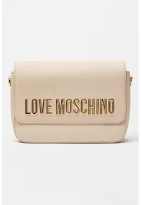 Geanta crossbody cu logo - Alb fildes