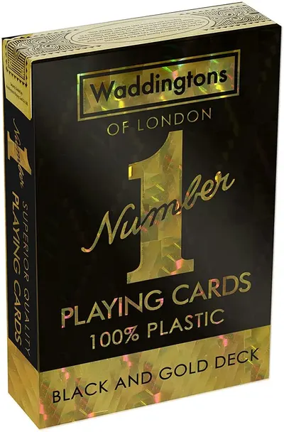 Cărți de joc WADDINGTONS NO. 1 Black and Gold