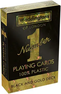 Cărți de joc WADDINGTONS NO. 1 Black and Gold
