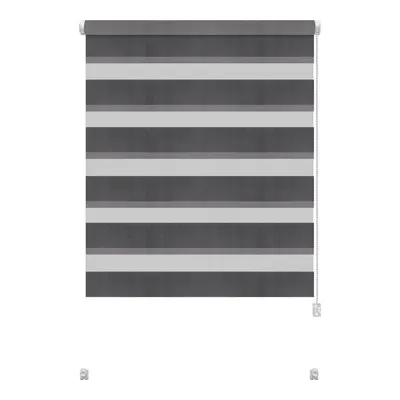 Jaluzea gri închis zi/noapte 42,5x150 cm Zebra – Gardinia