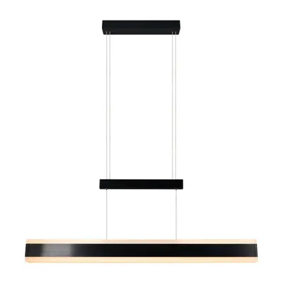 Lustră negru-mat LED cu abajur din metal Arcola – Trio