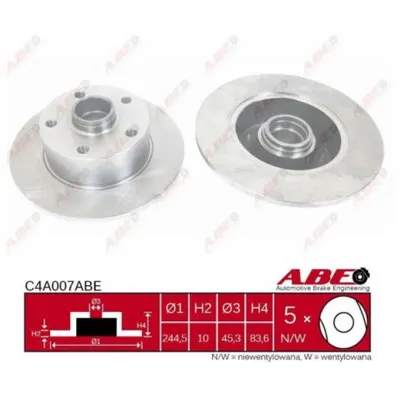 Disc frana ABE C4A007ABE