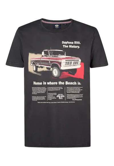 Tricou barbati - negru - 100% bumbac organic - Negru