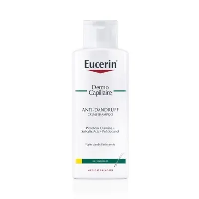 Șampon Cremă DermoCapillaire împotriva mătreții, 250 ml, Eucerin