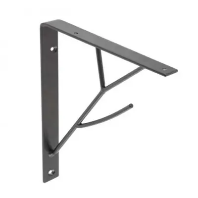 Suport Polita Model Albero, 200x170 mm, Finisaj Negru Mat