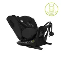 Scaun auto pentru copii Lorelli Monza Black i-Size, isofix, rotativ, reglabil, anti rebound bar, protectie laterala SPS, husa detasabila, 40-150 cm