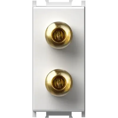 Modul Priza audio 1M alb, TEM Modul TEM-KM23PW-U