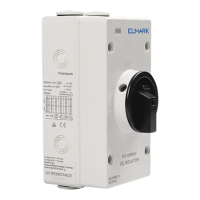 Izolator DC aparent 2P/32A IP65 pentru Sisteme Fotovoltaice , 1 String