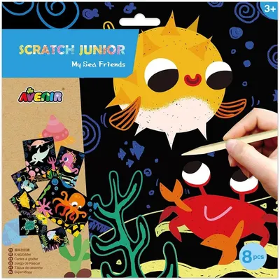 Scratch desene Avenir - Mare, 8 buc.