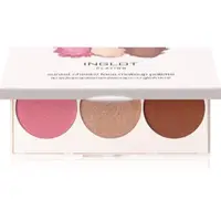 Inglot Face Palette iluminator, pudră bronzantă și blush