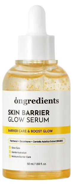 Ongredients Ser iluminator pentru față Skin Barrier Glow, 50 ml