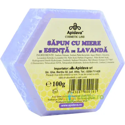 Sapun cu Miere si Lavanda 100g