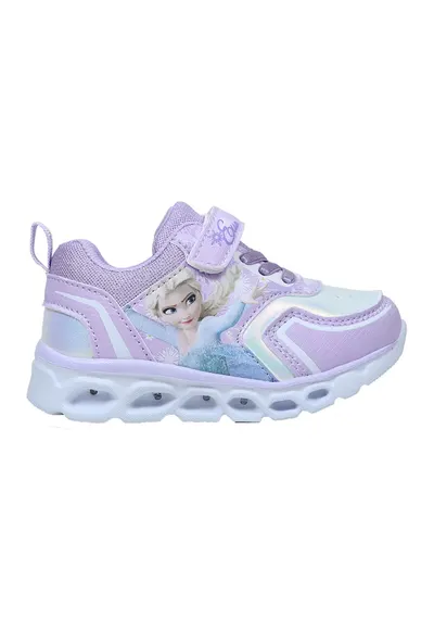 Pantofi sport cu model si LED-uri - Lila/Albastru glaciar/Argintiu