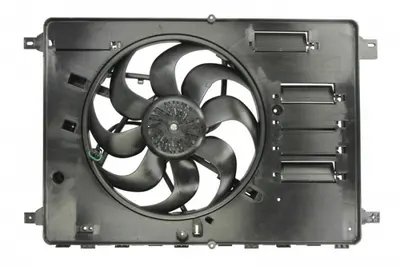 Ventilator radiator (cu carcasa) potrivit VOLVO V70 III, XC60 I; FORD GALAXY II, KUGA I, MONDEO IV, S-MAX 2.0-2.5 05.06-02.17