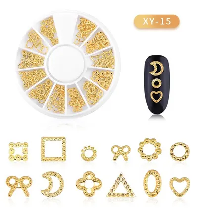 Disc 3d Nail Art Gold - 15