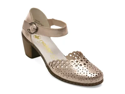 Pantofi RIEKER bronz, 40902, din piele naturala