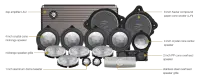 Pachet sistem audio Plug&Play Rainbow MB/E/100FS.RE dedicat Mercedes Benz E-Class 2021-2023 + Amplificator DSP 200 W