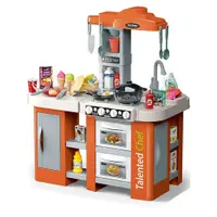 Bucatarie cu apa curenta si abur Ocie Kitchen Talented Chef Portocalie 72 piese