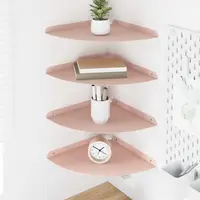 vidaXL Raft Suspendat pentru Colț 4 buc. Roz 30 x 30 x 2 cm