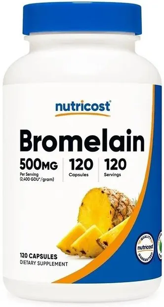 Bromelain, 500 mg, 120 capsule, Nutricost