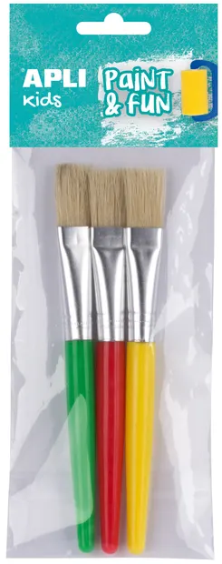 Set pensule pentru pictură APLI - 3 bucăți plate