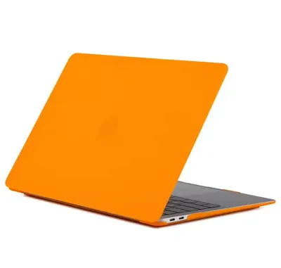 Carcasa de protectie, Compatibila cu Macbook Pro 13, Ultra-Slim, Portocaliu Engros