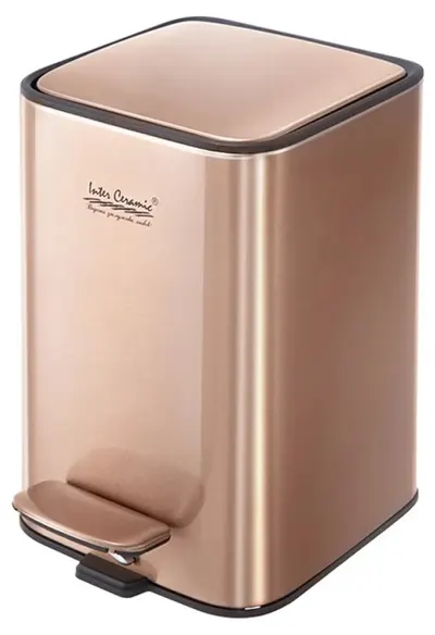 Coș de gunoi Inter Ceramic - FR Line, 3 l, Rose Gold metalic