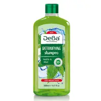 Sampon detoxifiant pentru par gras DEBA NATURAL BEAUTY, Rubella | 500 ml