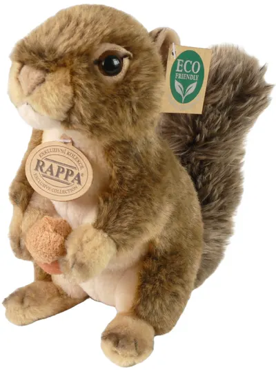 Jucărie de pluș Rappa Eco prieteni - Veveriță cu ghindă, 20 cm