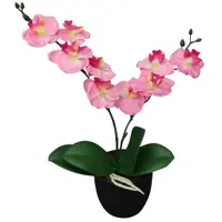 Gossi planta artificiala orhidee cu ghiveci, 30 cm, roz