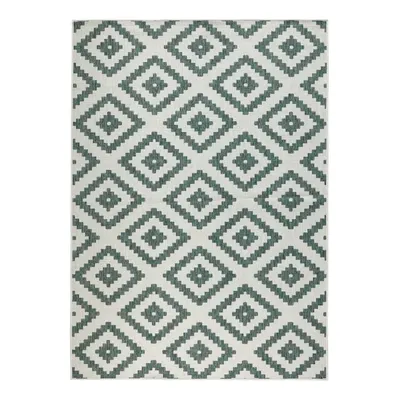 Covor adecvat pentru exterior NORTHRUGS Malta, 80 x 150 cm, verde - crem