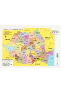 Plansa: Romania. Harta administrativa