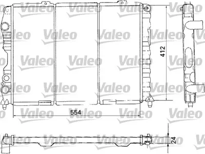 Radiator motor potrivit ALFA ROMEO GTV, SPIDER 1.8-3.2