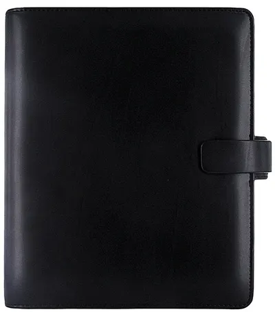 Organizator din piele Filofax A5 - Metropol, negru