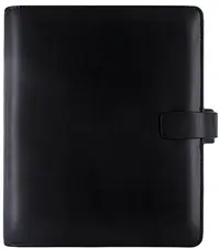 Organizator din piele Filofax A5 - Metropol, negru