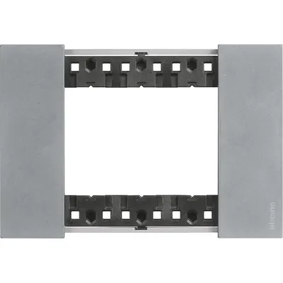 Rama ornament 3 module Bticino Living Now KA4803NW, moon