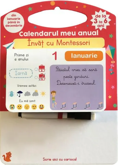 Calendarul meu anual. Învăț cu Montessori (3-6 ani) - Paperback brosat - ***