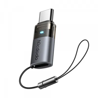 Adaptor Date si Incarcare Lightning - USB-C McDodo OT-7610, Negru