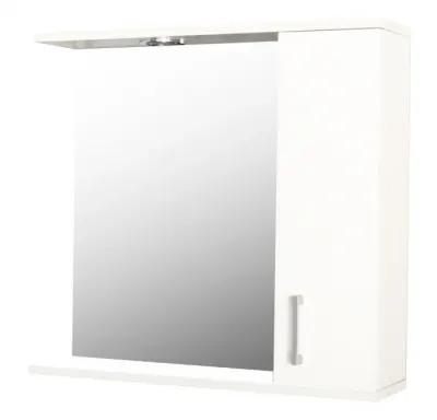 Dulap baie suspendat PROMO cu oglinda, alb, 60x60 cm