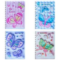 Carnet 3D cu spira 18x13x2.2cm 80 file Fluturasi