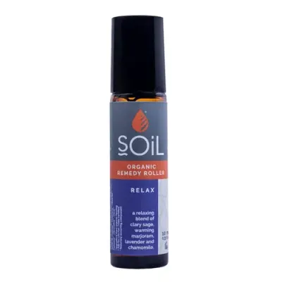 Roll-On Relax cu Uleiuri Esențiale Pure Organice ECOCERT, 10 ml | SOiL