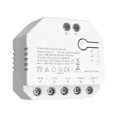 Dualr3-195009 2-Gang Wi-Fi Smart Switch