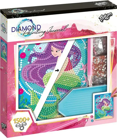 Set creativ Totum - Decorează -ți propriul jurnal Mermaid Diamond