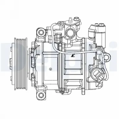 Compresor climatizare potrivit BMW 1 (F20), 1 (F21), 3 (F30, F80), 3 (F31) 1.6 07.11-06.19