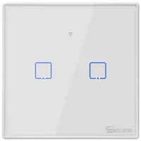 Intrerupator inteligent cu touch Sonoff T0 EU TX , WiFi, (2 canale) 6920075725513