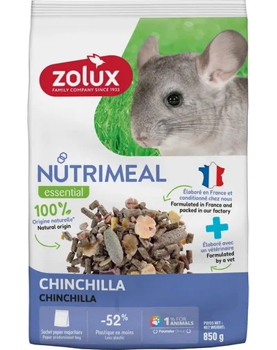 ZOLUX NUTRIMEAL 4 Hrana mixta pentru chinchile 850 g