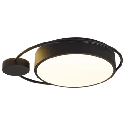 Plafoniera Moon 28W 1400lm 3000K 440mm, negru, Erste