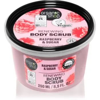 Organic Shop Raspberry & Sugar exfoliant delicat pentru corp